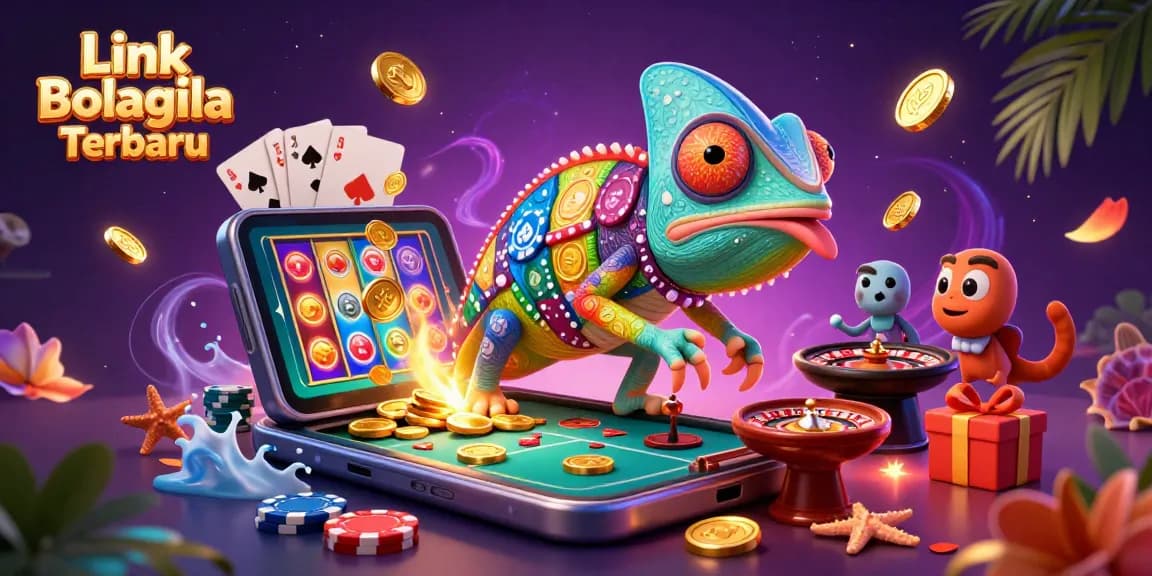 Engage with exciting slot games and offers at Link Bolagila Terbaru, featuring vibrant casino elements.