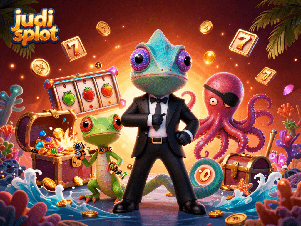 Menggunakan judi slot untuk meraih jackpot, sambil dikelilingi karakter dan unsur permainan yang menarik.
