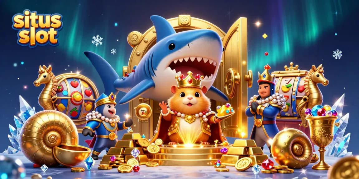 Menangkan permainan situs slot dengan kekayaan dari raja hamster berbinar dan simbol keberuntungan.