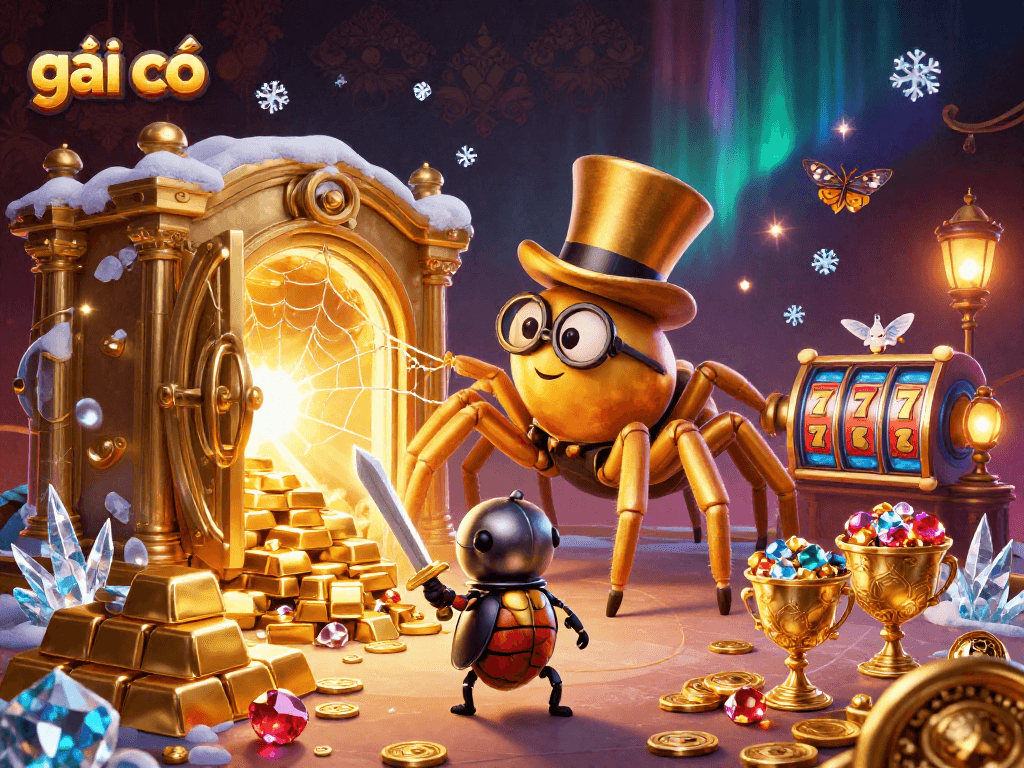 Engage with the world of gambling at gái gọi with a vibrant 3D illustration portraying a dynamic casino scene.