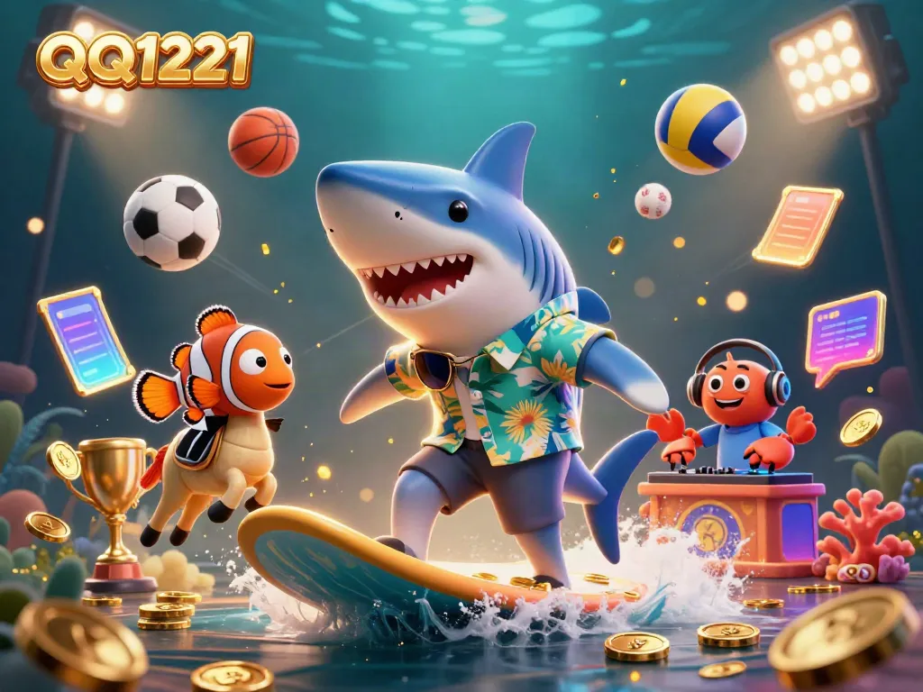 Experience exhilarating gameplay with QQ1221 featuring vibrant characters and casino elements.