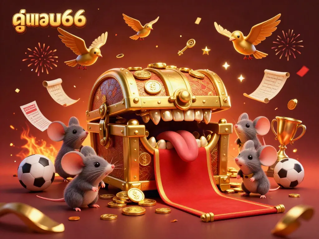 Experience the thrill of ดูบอล66 with an exciting sports betting adventure in an ultra-detailed 3D illustration.