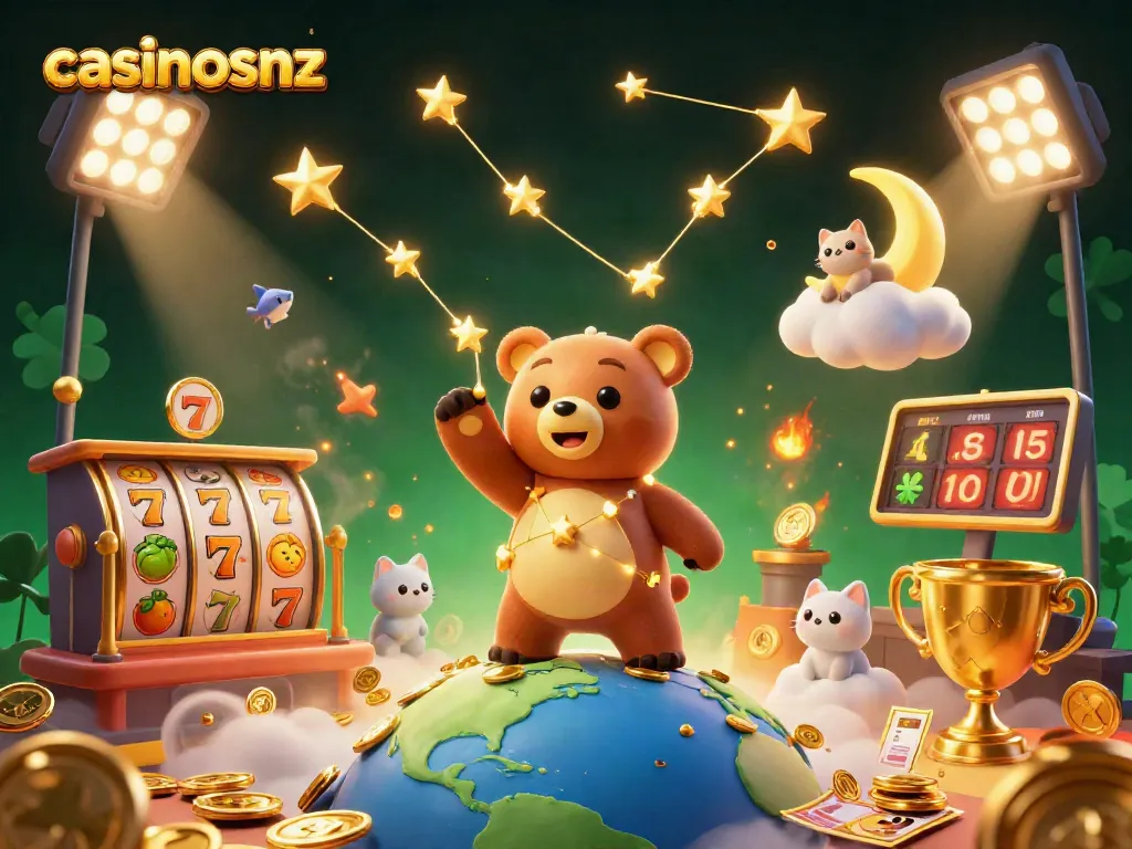 Experience thrilling jackpots with casinosnz as the gold-bearing constellation bear graces the sky.