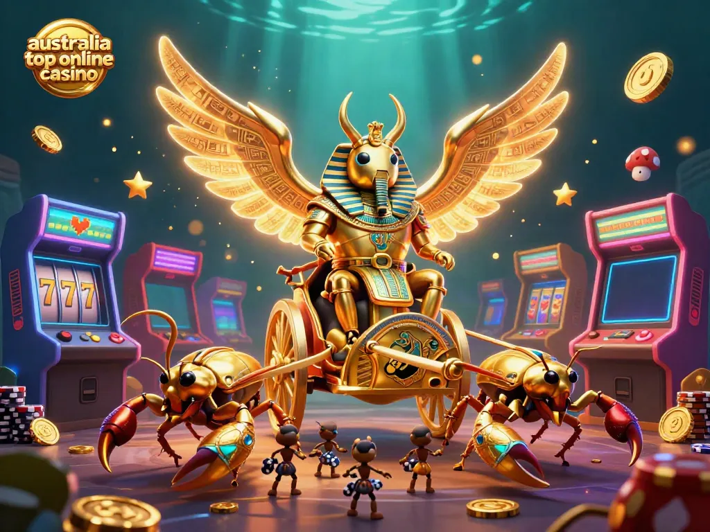 Experience the vibrant world of the australia top online casino with unique characters and gaming elements.