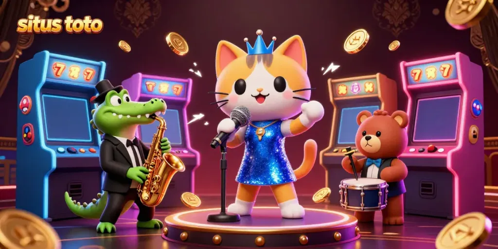 Engage in situs toto's casino with vibrant characters and dynamic gaming elements.