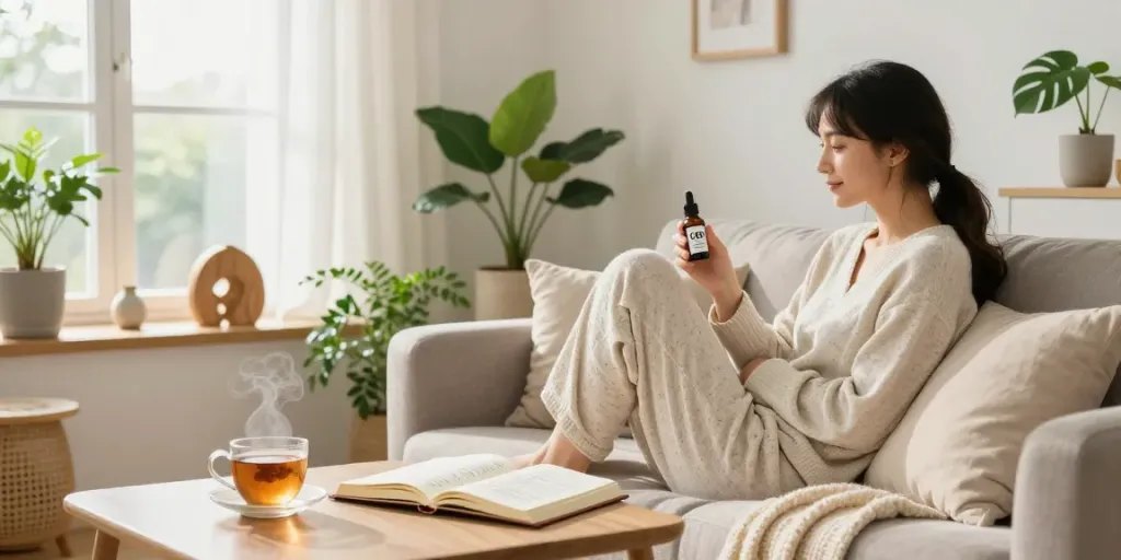 Discover wholesale cigarette online options while enjoying natural wellness with CBD oil in a serene home environment.