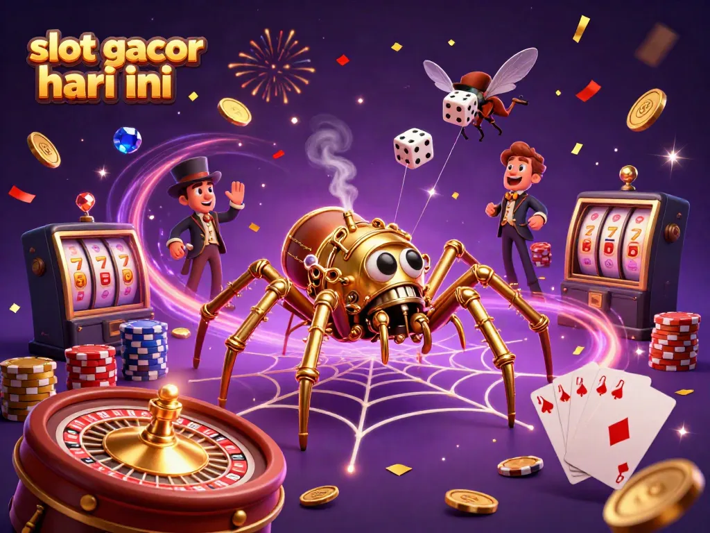 Experience thrilling gameplay and big wins at slot gacor hari ini with a vibrant casino adventure scene.