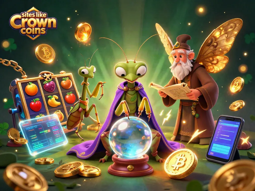 Engage with alternative gaming experiences on sites like Crown Coins, featuring lively slot elements.