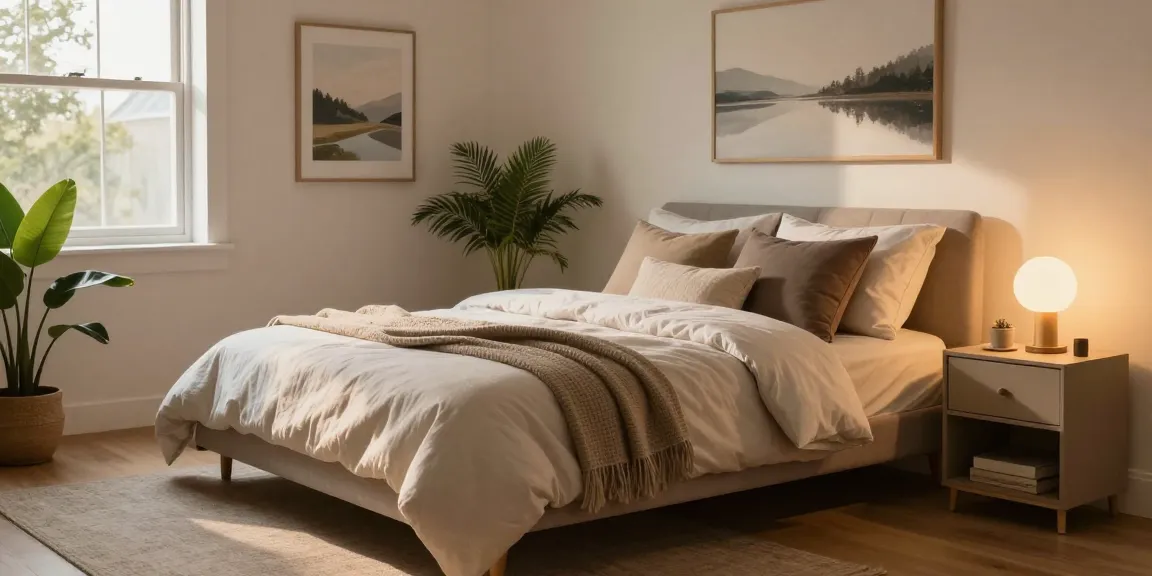 Stylish rollaway bed in a cozy guest bedroom with warm lighting