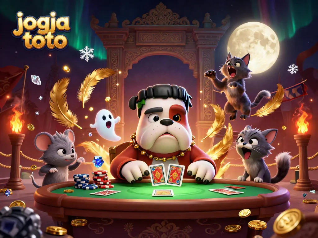 Experience the excitement of jogja toto with a vibrant 3D casino scene featuring unique characters and thrilling gameplay.