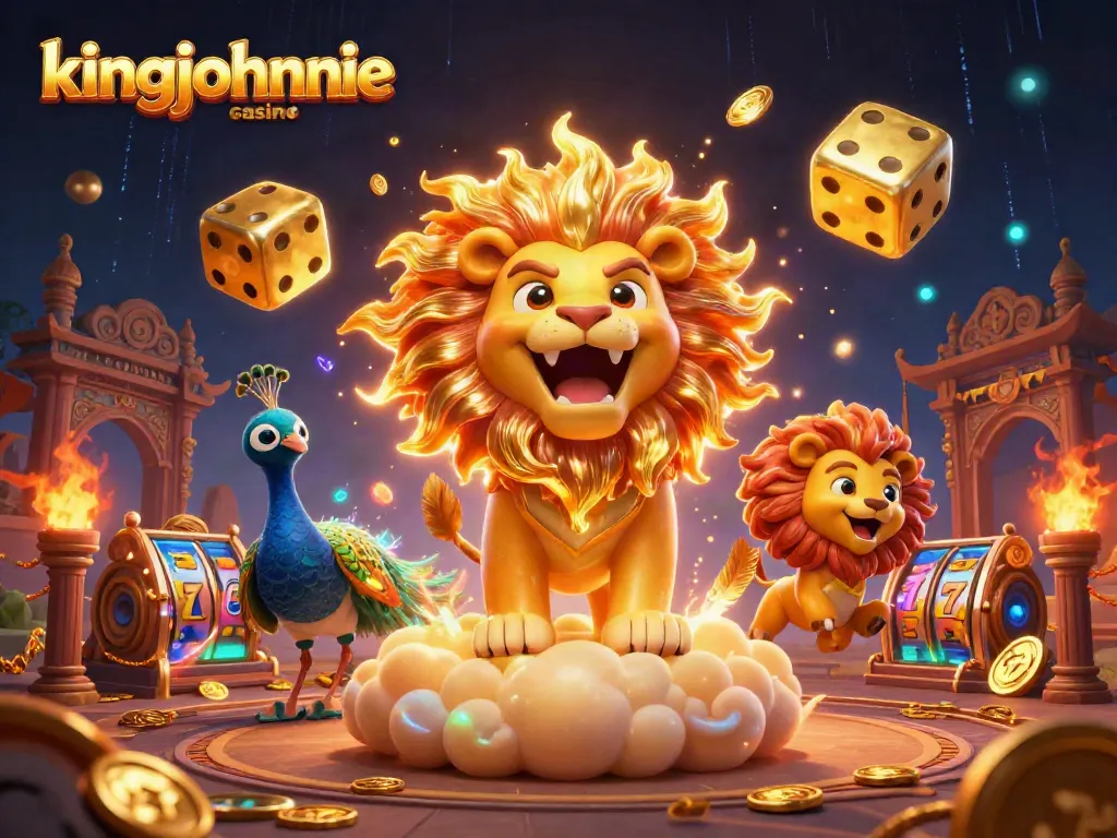 Experience thrilling gameplay at kingjohnnie casino with vibrant illustrations of enchanting characters and casino elements.