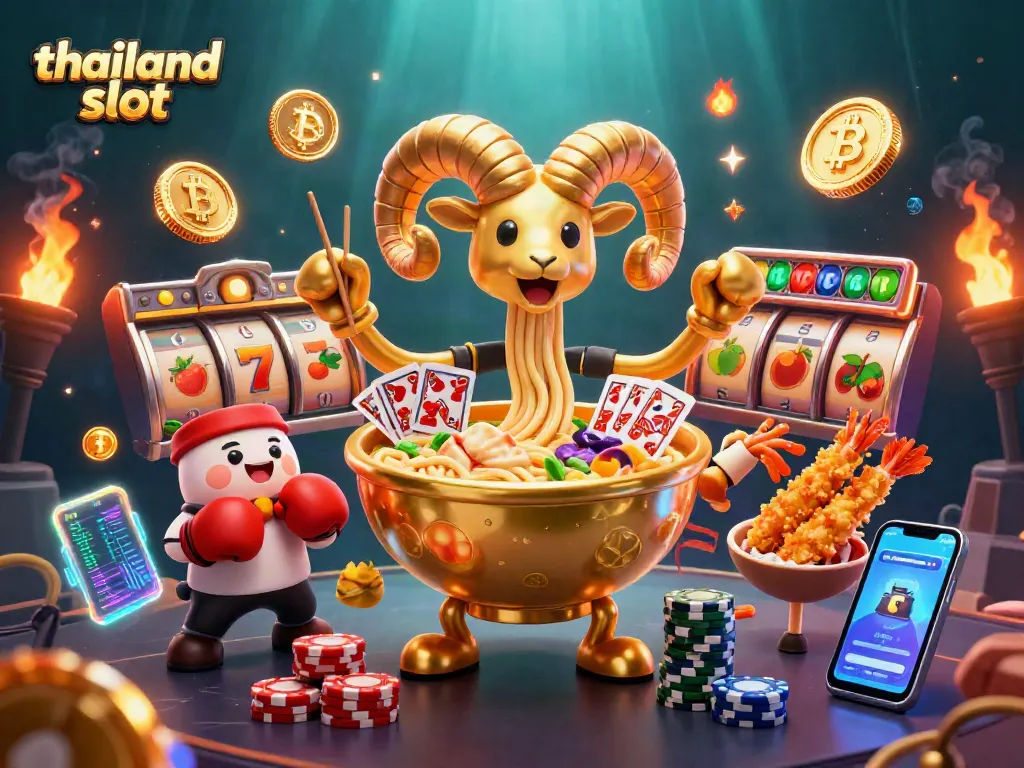Engage with thailand slot action through thrilling visual of slot machine elements and animated characters.