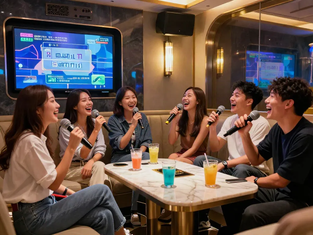 강남 달토 예약 가능한 스크린과 소파에서 즐기는 친구들