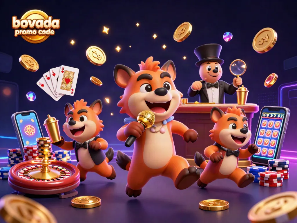 Enjoying casino fun with Bovada promo code as 3D hyenas deliver entertainment at a vibrant club