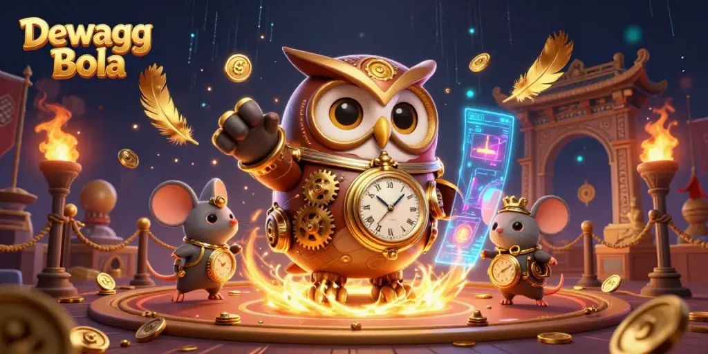 Engage with exciting betting on Dewagg Bola, featuring a vibrant gaming scene packed with dynamic casino elements.