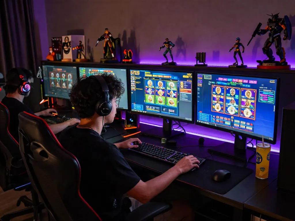 Pengalaman bermain game online di https://dewi-19.it.com/ dengan antarmuka slot warna-warni dan suasana dinamis.