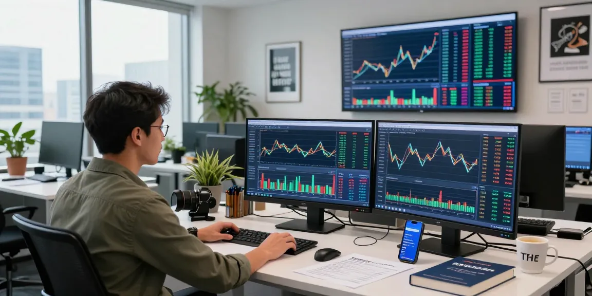 Real-time forex trading data visualization with precious metal WebSocket API on screens in modern office setting.